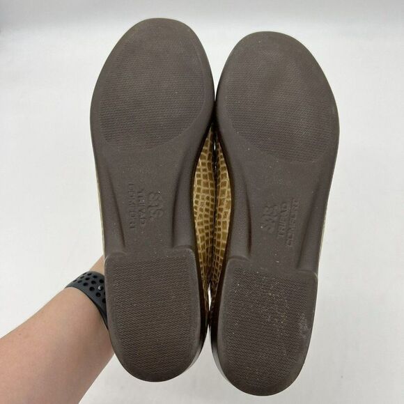 SAS Simplify Tripad Comfort Beige Croc Print Loafer Shoes Women's Size 9S - Picture 4 of 5